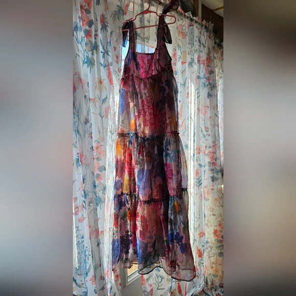 Floral Multicolor Maxi Dress - Picture 2 of 6